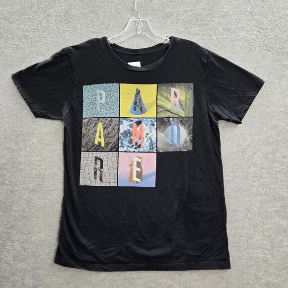 VINTAGE Paramore Women Top Large Black Band Tour Concert Tee - Picture 1 of 10